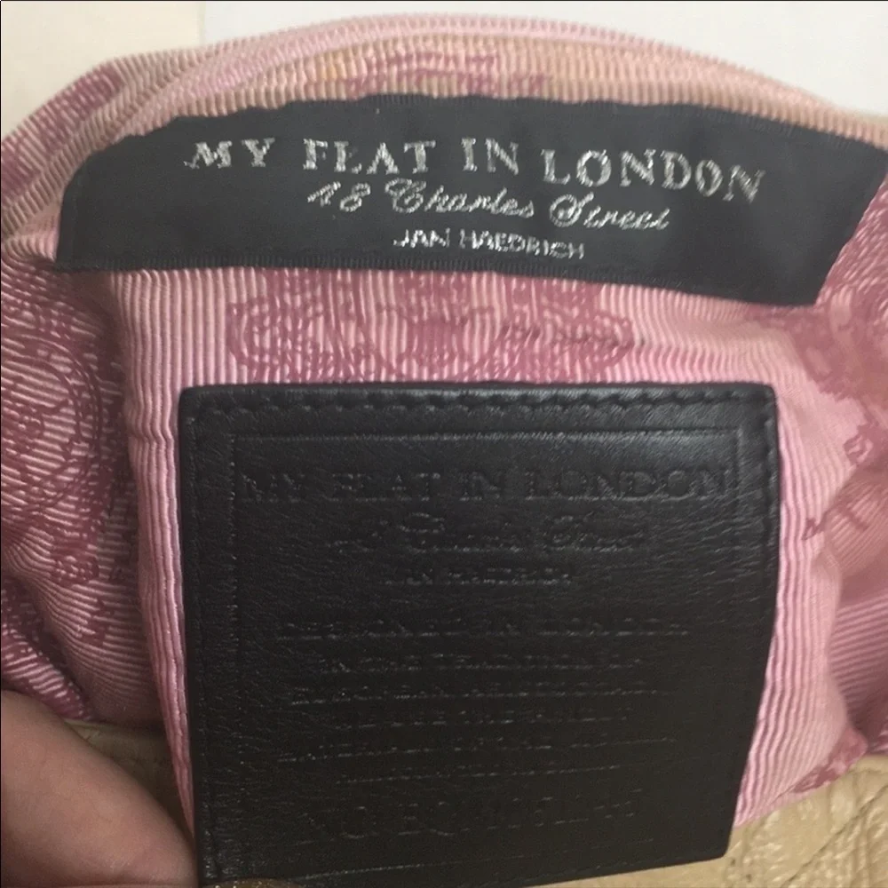 My Flat in London Leather Quilted Hobo Bag